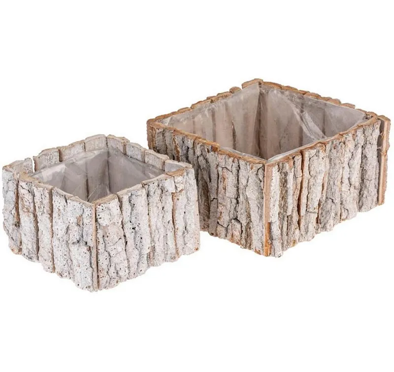 Opiflor Rinde Pflanzschale 2-er Set
