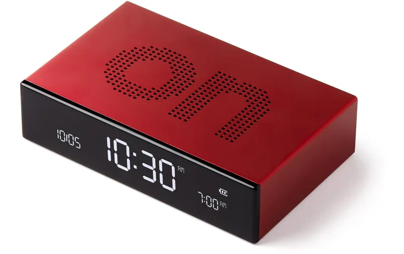 Lexon Digitalwecker Flip Premium red