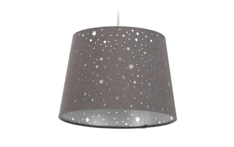 relaxdays Hängelampe Sterne gris