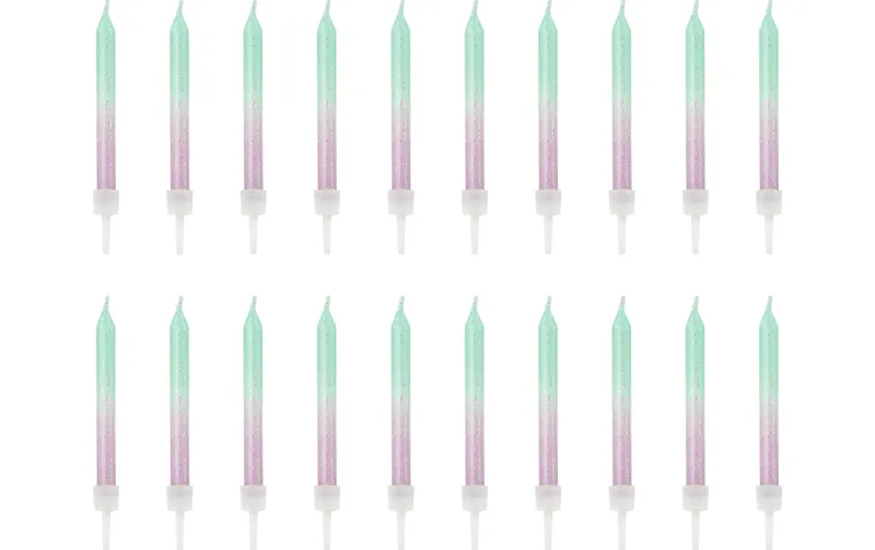 Partydeco Kerze Ombre 20 pieces