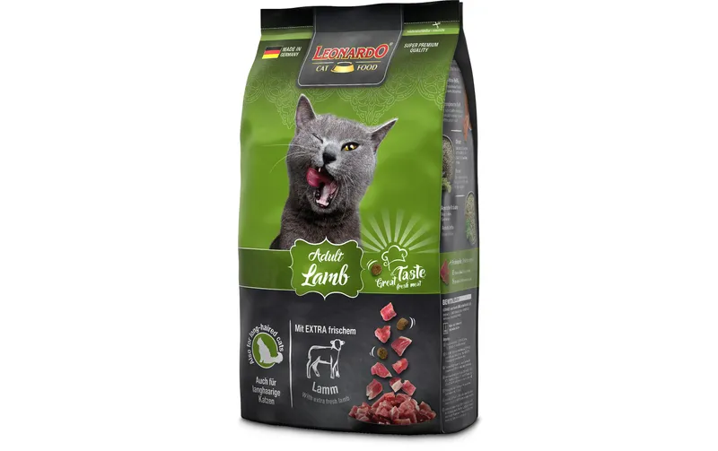 Leonardo Cat Food Trockenfutter Adult Lamm, 1.8 kg