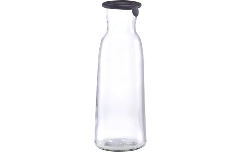 Zeller Present Glaskaraffe mit Kunsttessutodeckel 1 Liter