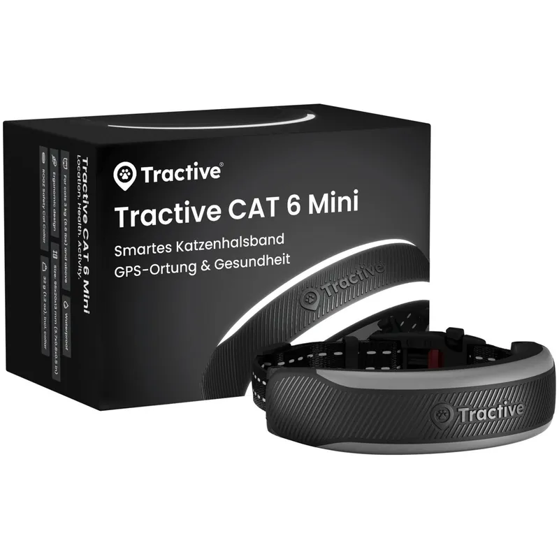 tractive Tractive CAT 6 mini – black 3-8 kg