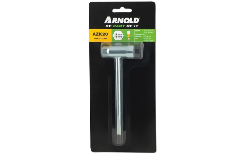 Arnold Zündkerzenschlüssel AZK20 13 x 19 x 60 mm