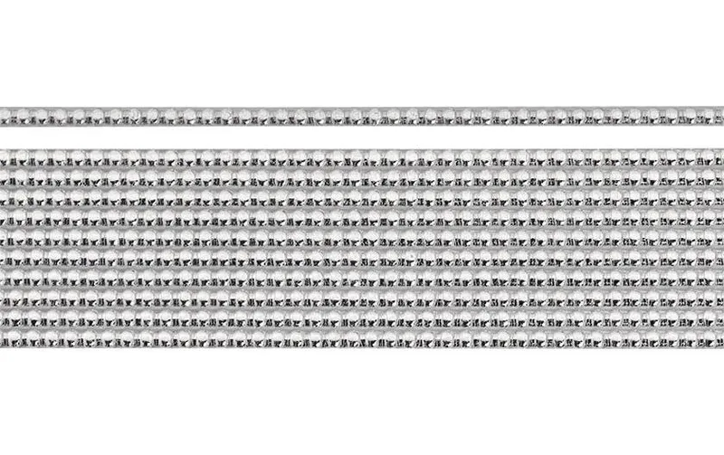 Knorr Prandell Verzierwachs 2 mm Perlenstreifen, silver