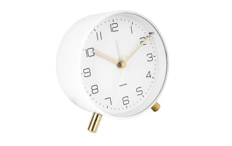 KARLSSON Klassischer Wecker Lofty white