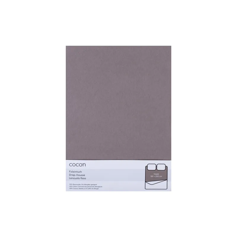 COCON Tissu de hamac jersey 180-200 x 200 cm, taupe