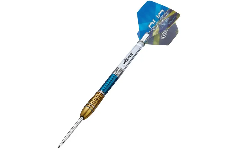 Unicorn Dartpfeile Gary Anderson 6 Duo 22G 3er-Pack, Gold/Blau