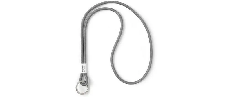 Pantone by Copenhagen Design Schlüsselanhänger Nylon Metall Grau 48 x 3.3 cm