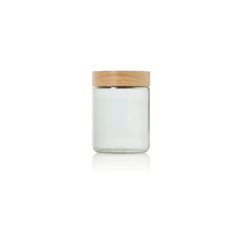 AdHoc Vorratsdose PureJar 0.8 l, Transparent/Braun