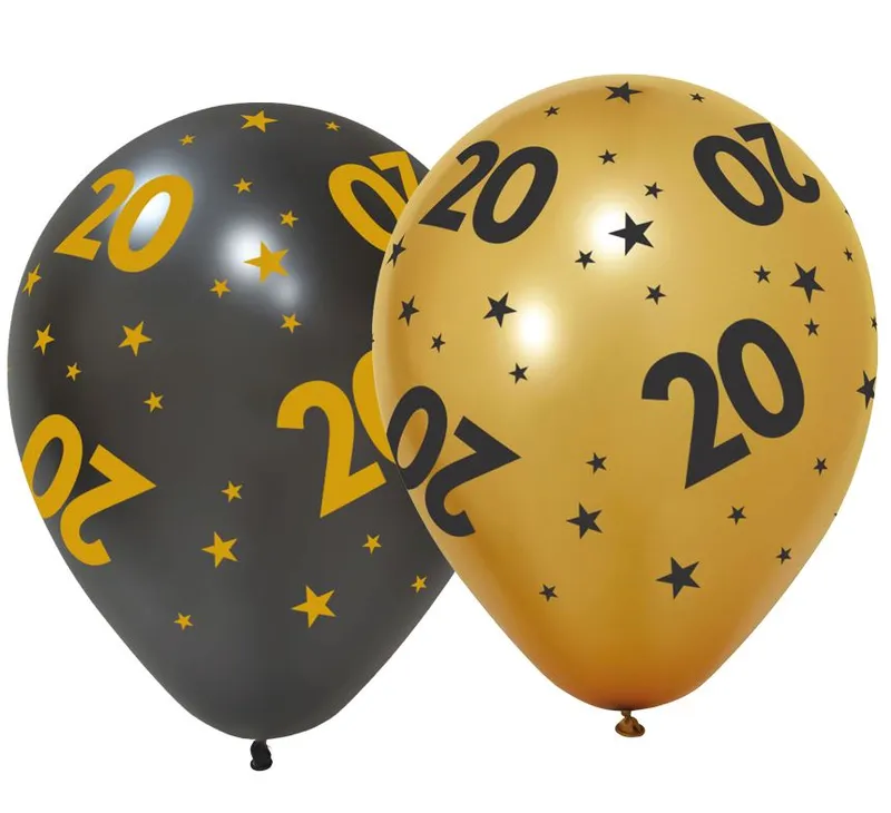 Gummiballone 20, 6 Stk.