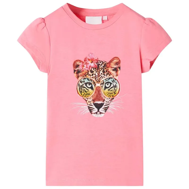 T-shirt pour enfants rose néon 116