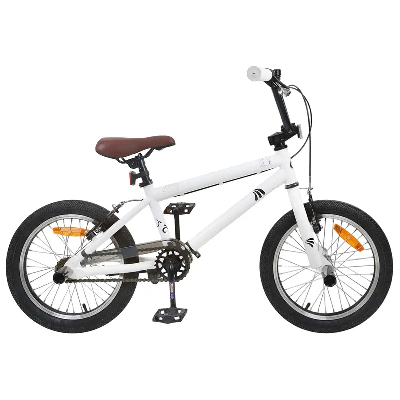 BMX Rad 18 Zoll per 7-10 Jahre alt bianco