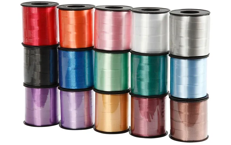 Creativ Company Kräuselband 10 mm, Sortierte Farben, 15 pieces