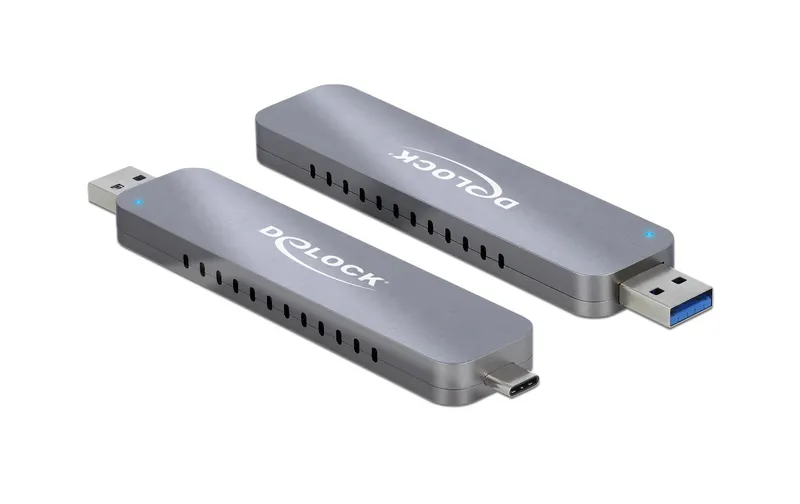 Delock Externes Gehäuse USB-A/C - NVME M.2 SSD