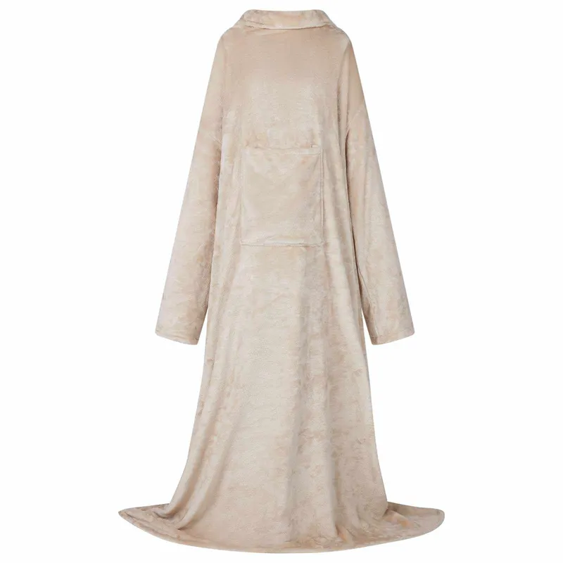 Decken-Hoodie Beige F Flanell