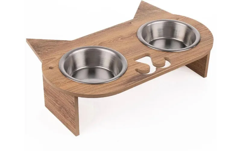 Paws & Whiskers Futterbar mit Näpfe Apvm4