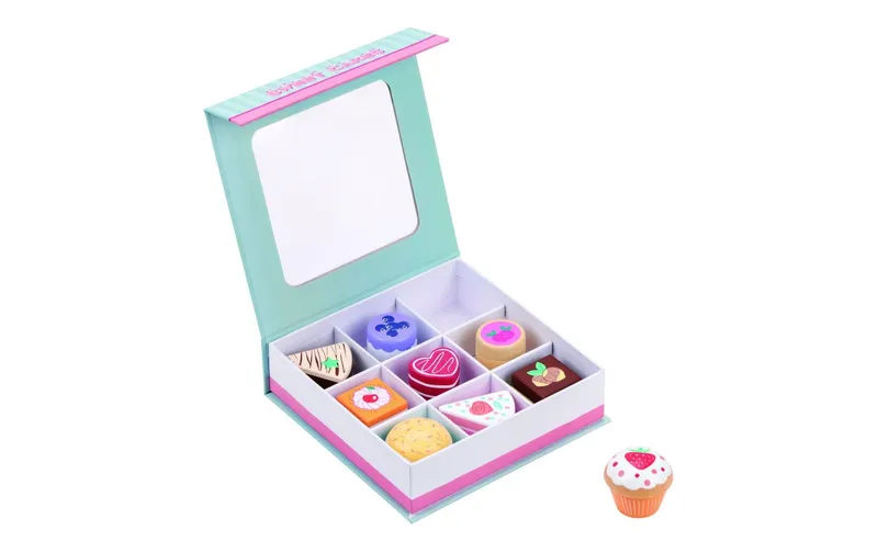 Spielba Holzspielwaren Spiel-Lebensmittel Kuchen-Set