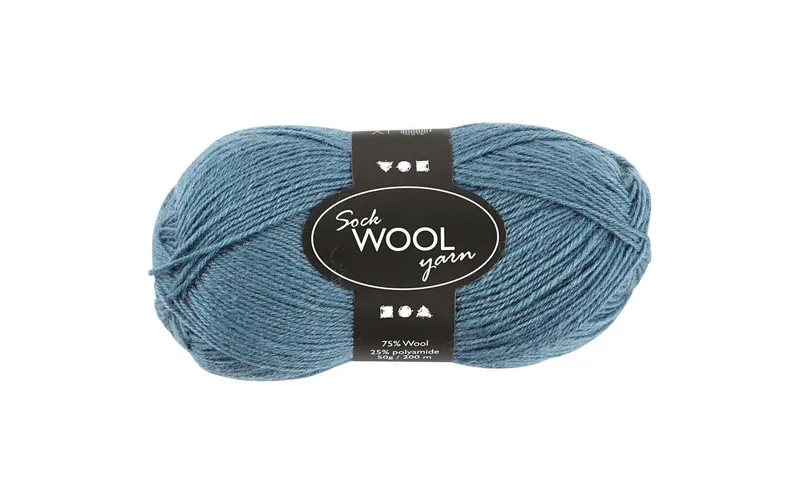 Creativ Company Wolle 50 g pour Socken, Petrol