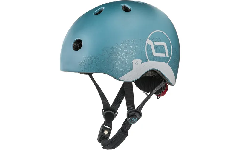 Scoot and Ride Kinderhelm Steel bleu, XXS-S