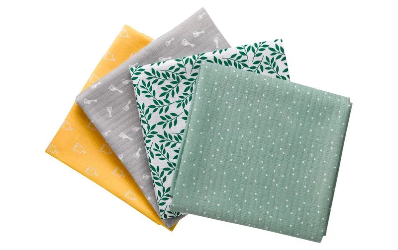 Sophie la girafe Mulltuch 4er Set 70 cm x 70 cm