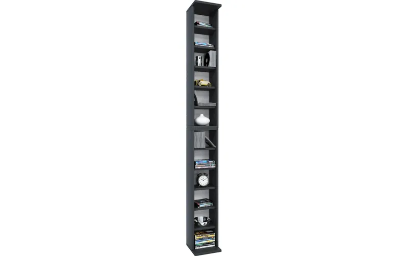 VCM shelf Bigol for CDs 21 x 180 cm, black