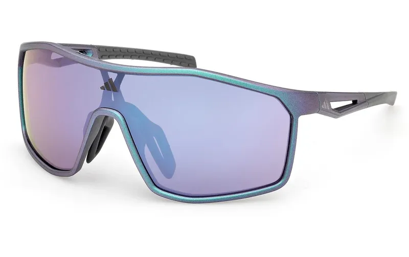 adidas Kalidro SP0117 Sport-Sonnenbrille, Dunkelgrün Violett