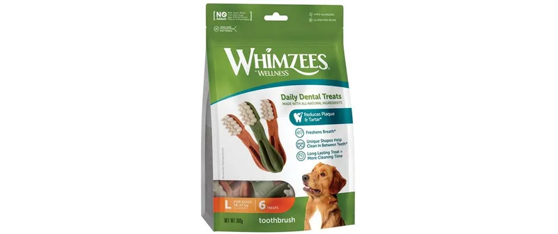 Whimzees Kausnack Zahnbürste L, 360 g