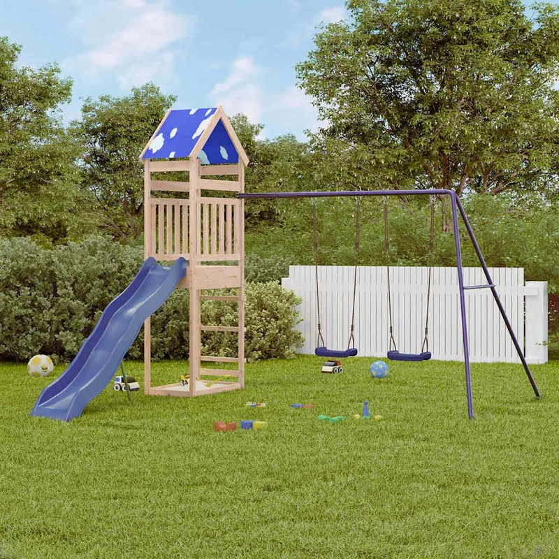 Spielturm solid pine wood