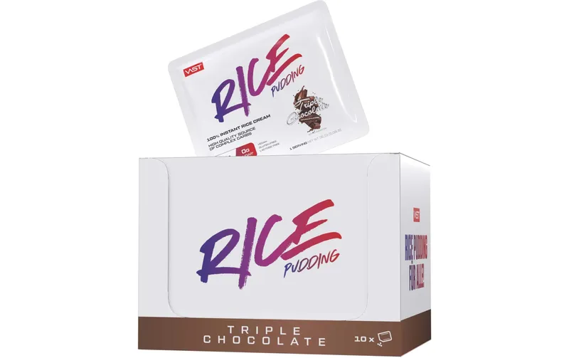 VAST Instant Rice Pudding Box 10x 36.1g Triple Chocolate