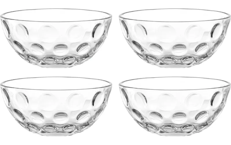 LEONARDO Schale Cucina Optic 14 cm, 4 pièces, transparent