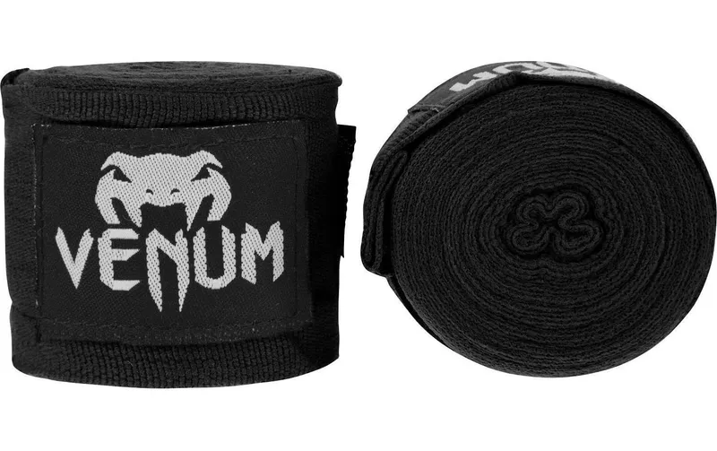 Venum Kontact Boxing Handwraps 2.5 m, Schwarz