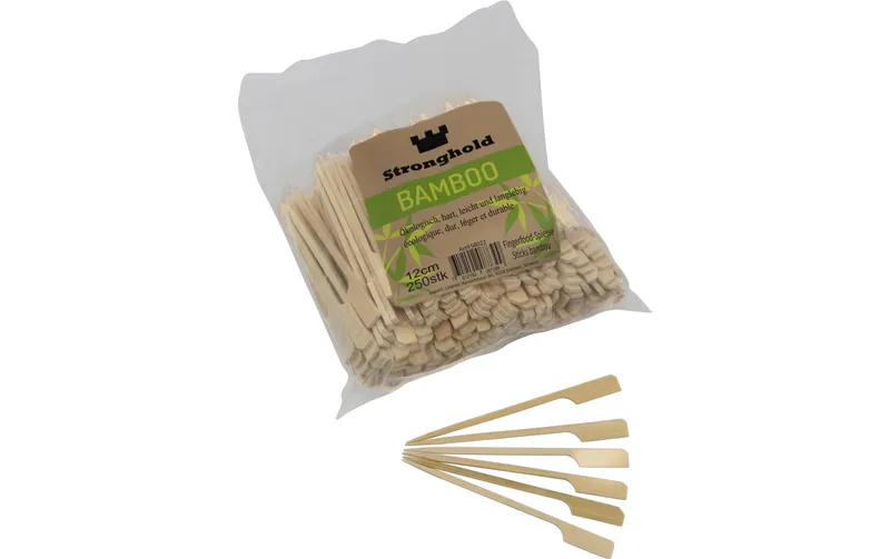 Stronghold Bambus-Spiesse mit Griff 12 cm, 250 pièces