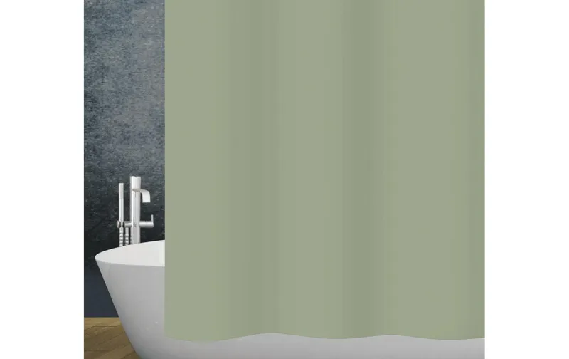 diaqua® Duschvorhang Basic 180 x 180 cm, Olivgrün