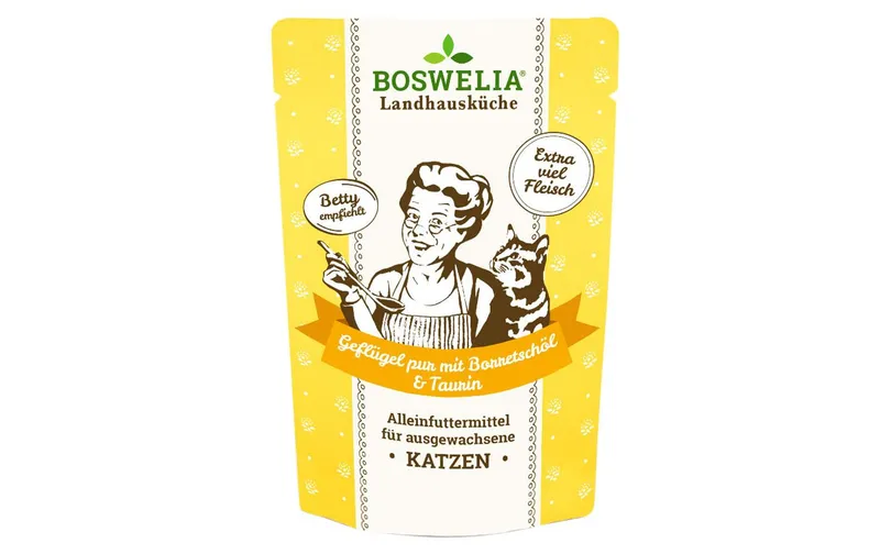 Betty's Landhausküche Nassfutter Geflügel pur mit Borretschöl, 100 g