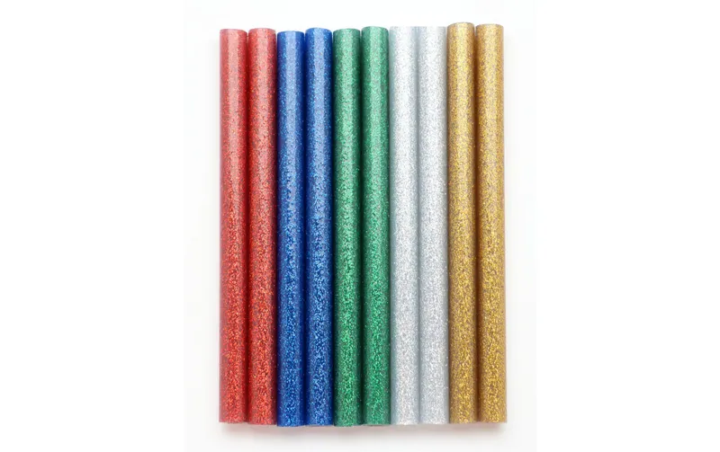 Glorex Klebestick mit Glitter 7.5 x 100 mm , 10 pezzi