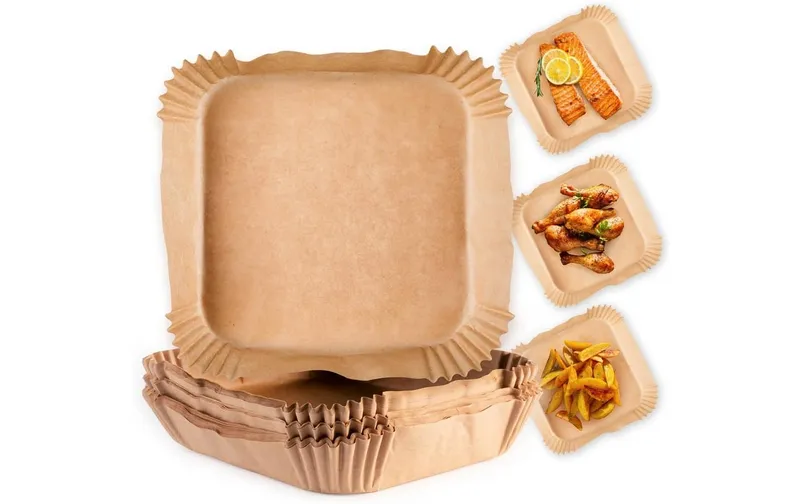 GOURMETmaxx Backpapierschalen, 16 x 16 x 4.5 cm, 50 pièces