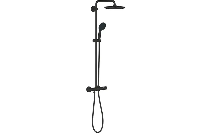 GROHE Vitalio Start 250 Aufputz Thermostat Rund nero Matt