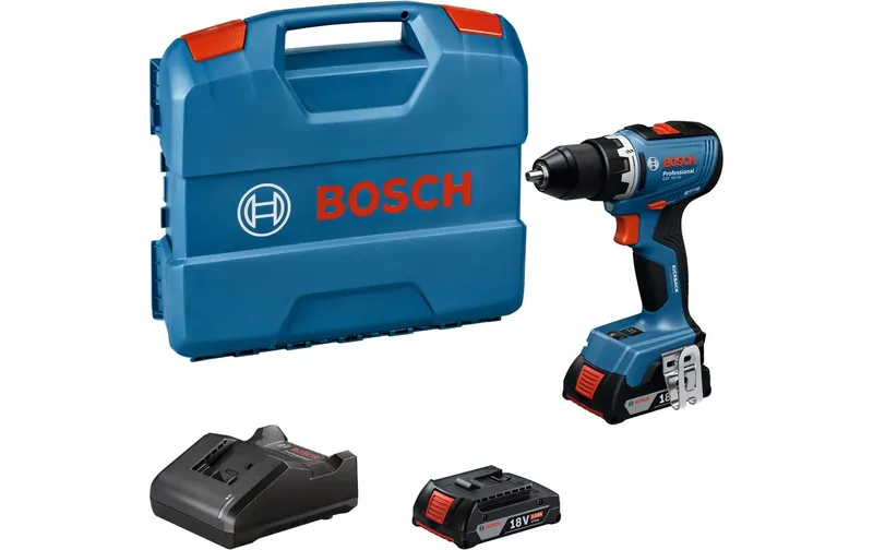 Bosch Professional Akku-Bohrschrauber GSR 18 V-65 + 2x 4.0 Ah