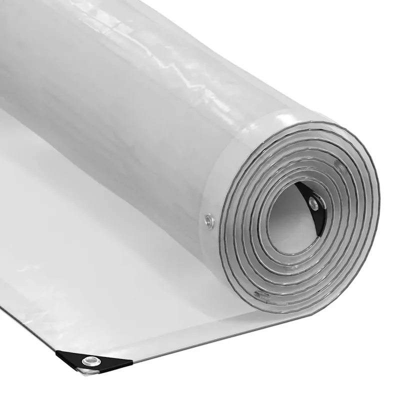 Transparente Plane mit Ösen 2x6 m Polyethylen