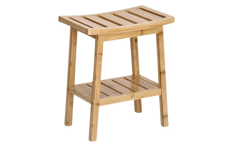 Zeller Present Hocker mit Ablage 40 x 25 x 46 cm, naturale
