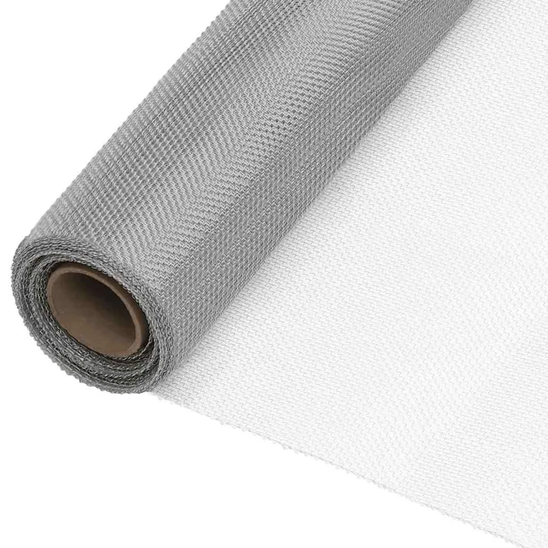 Netze 60 x 1000 cm Mesh Edelstahl 201 Silber