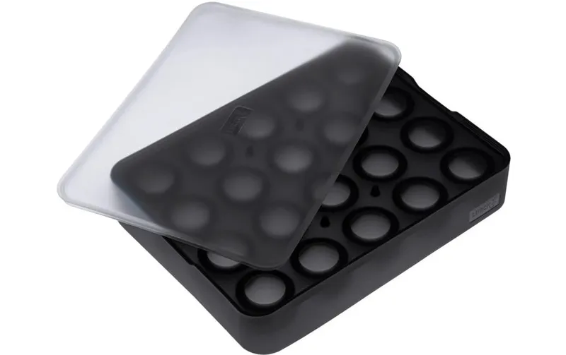 Lurch Eiswürfelform kleine Kugeln black / transparent, Ø 3 cm