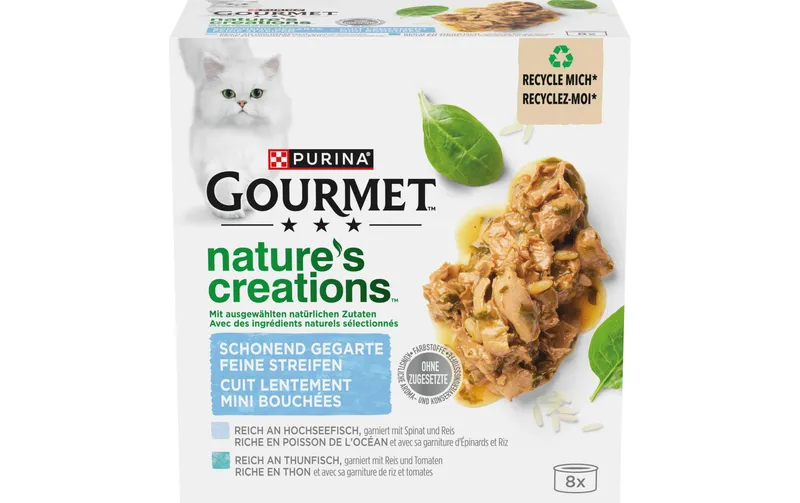 Purina Gourmet Nassfutter naturale's Creation Fisch, 8 x 85 g