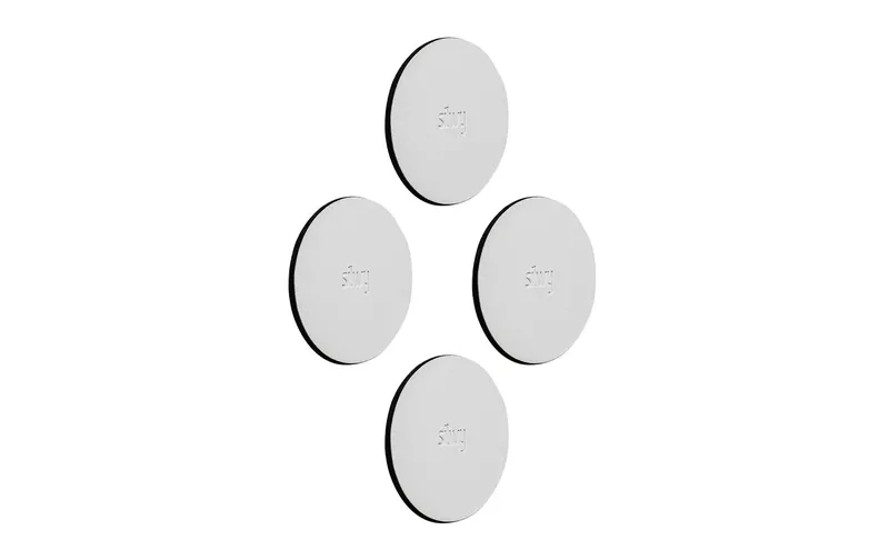 Silwy Metall-Nano-Gel-Pads, 4er-Set, blanc 5 cm