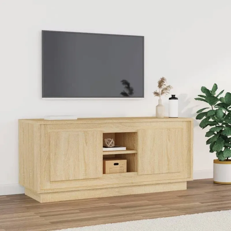 TV-Schrank Sonoma-Eiche 102x35x45 cm engineered wood