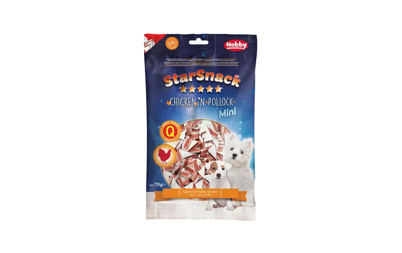 Nobby Leckerli StarSnack MINI Chicken`n Pollock, 70 g