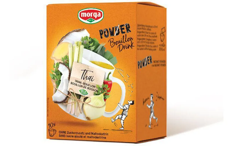 Morga PowerPowder BouillonDrink Thai Bio 10 x 4 g