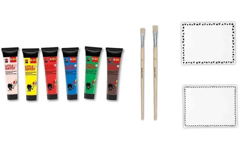 Marabu Bastelfarbe Kids Little Artist Art Box 6 x 36 ml, 10-teilig