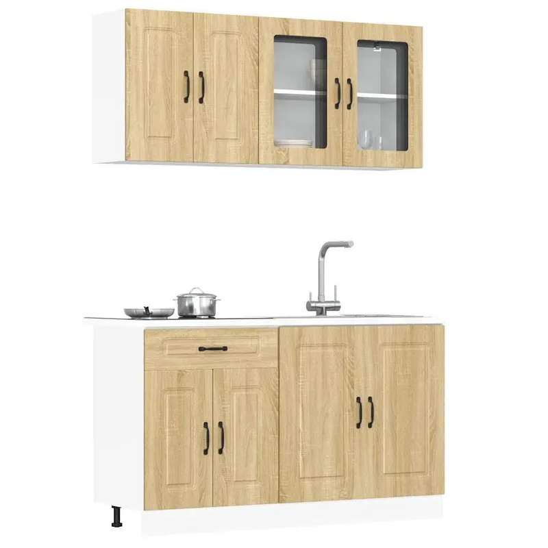 4-tlg. Küchenschrank-Set Kalmar Sonoma-Eiche derivato del legno